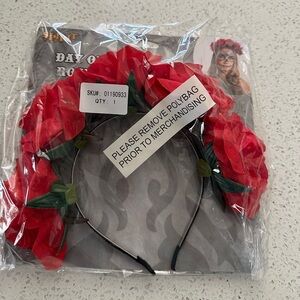 Day of the dead Halloween costume floral headband